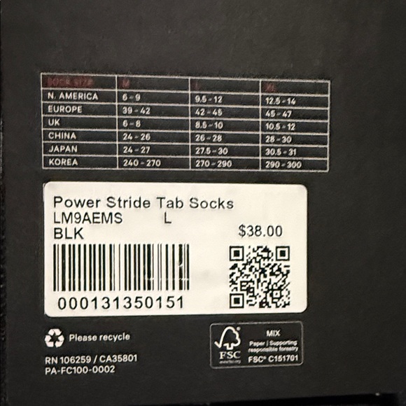 lululemon athletica Black Training Socks 3 Pair Pack - Picture 3 of 4